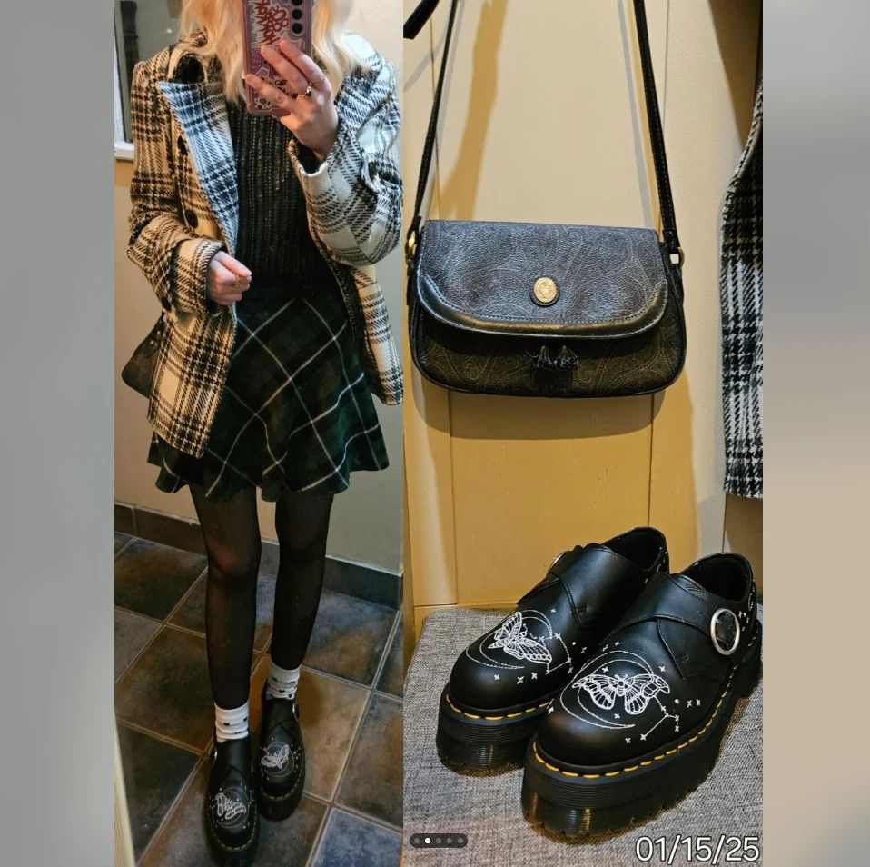 Dr. Martens Dr. Martens Celestial Moth Platform Monkstraps/ Derby Size US 7 / EU 40 - 8 Thumbnail