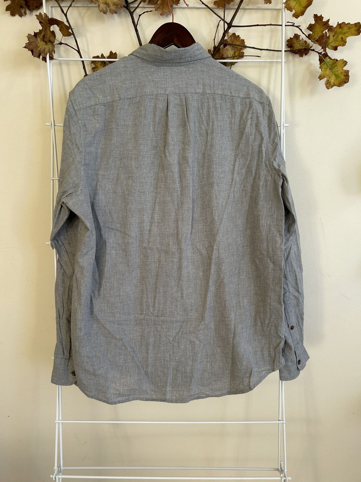 J.Crew Vintage J Crew brushed twill gray button up Size US M / EU 48-50 / 2 - 2 Thumbnail