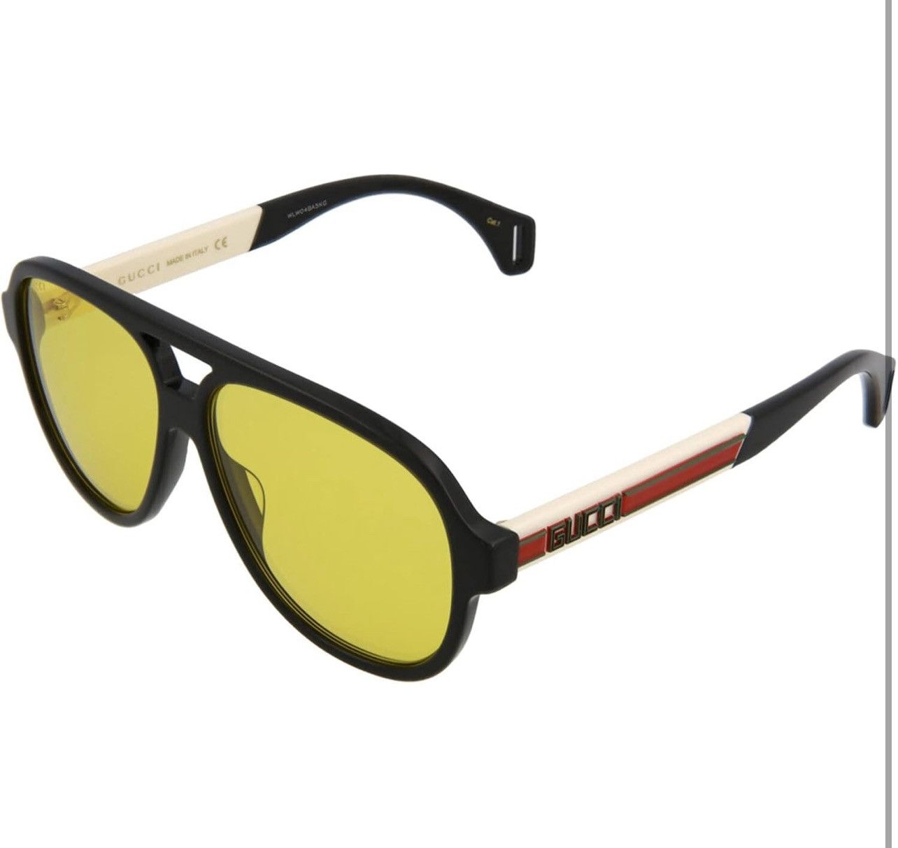Gucci Gucci GG0463S 001 Oversized Black Acetate Pilot Sunglasses Size ONE SIZE - 1 Thumbnail