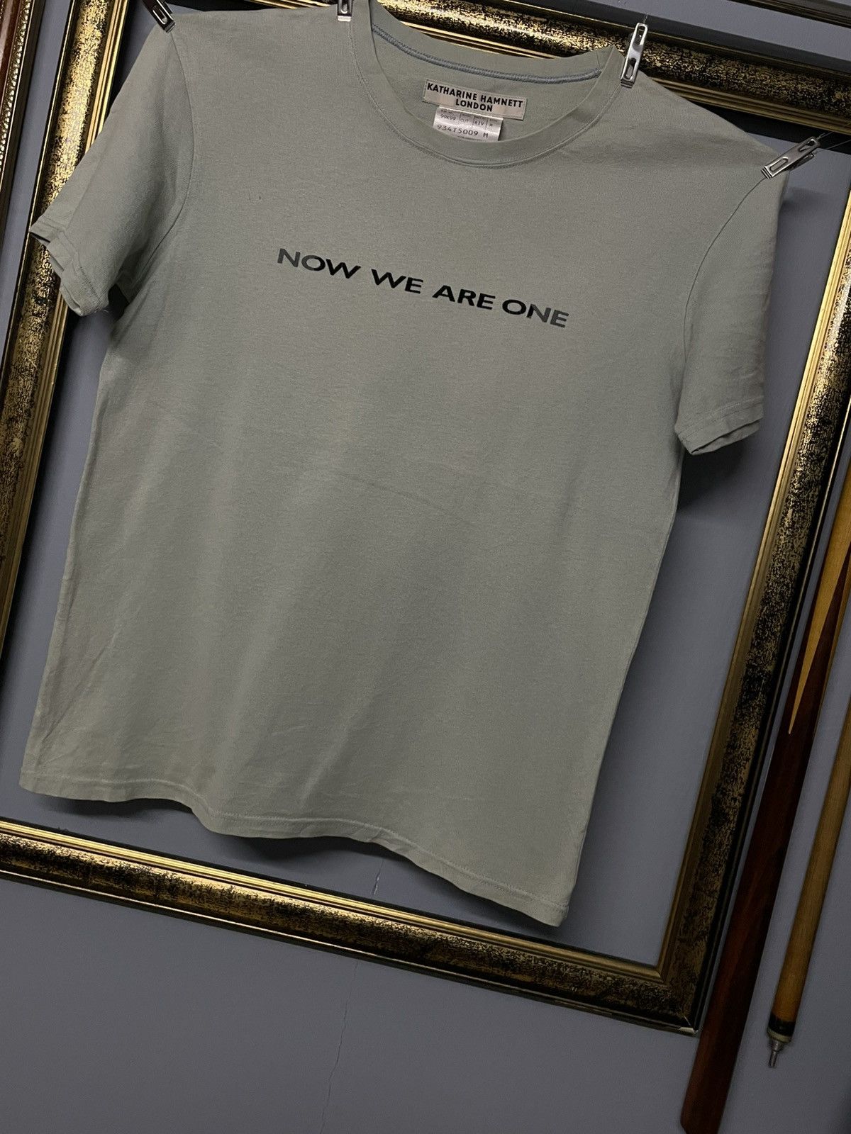 Designer × Katharine Hamnett London Vintage 1990s Designer Katharine Hamnett Now We Are One Tee Size US S / EU 44-46 / 1 - 3 Thumbnail