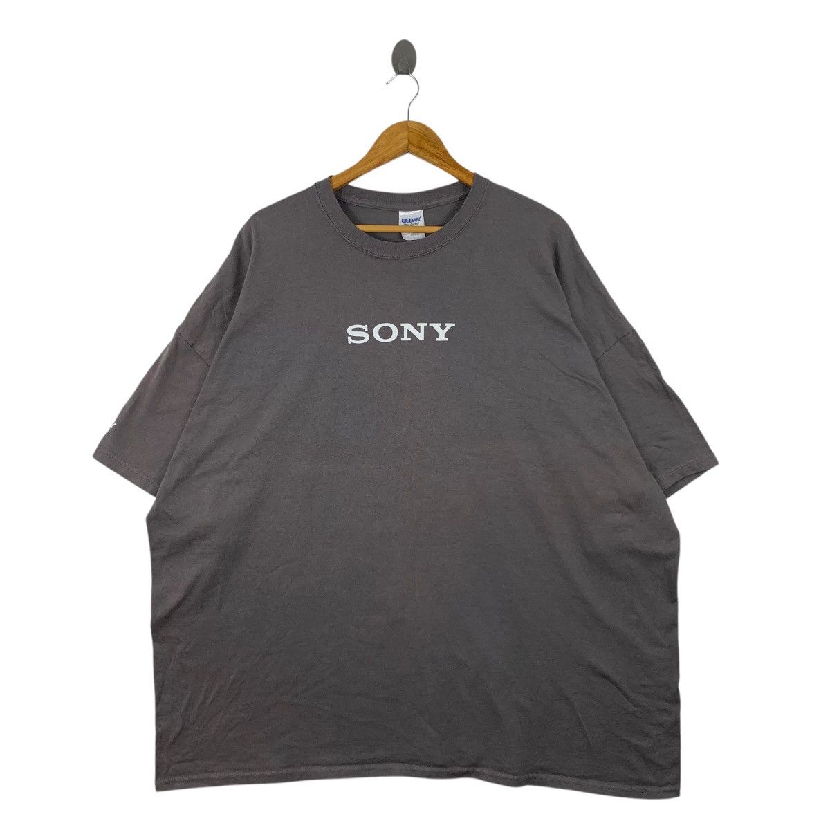 Sony SONY Love to Give Sony Print Oversize Grey Short Sleve Shirt Size US XXL / EU 58 / 5 - 2 Thumbnail