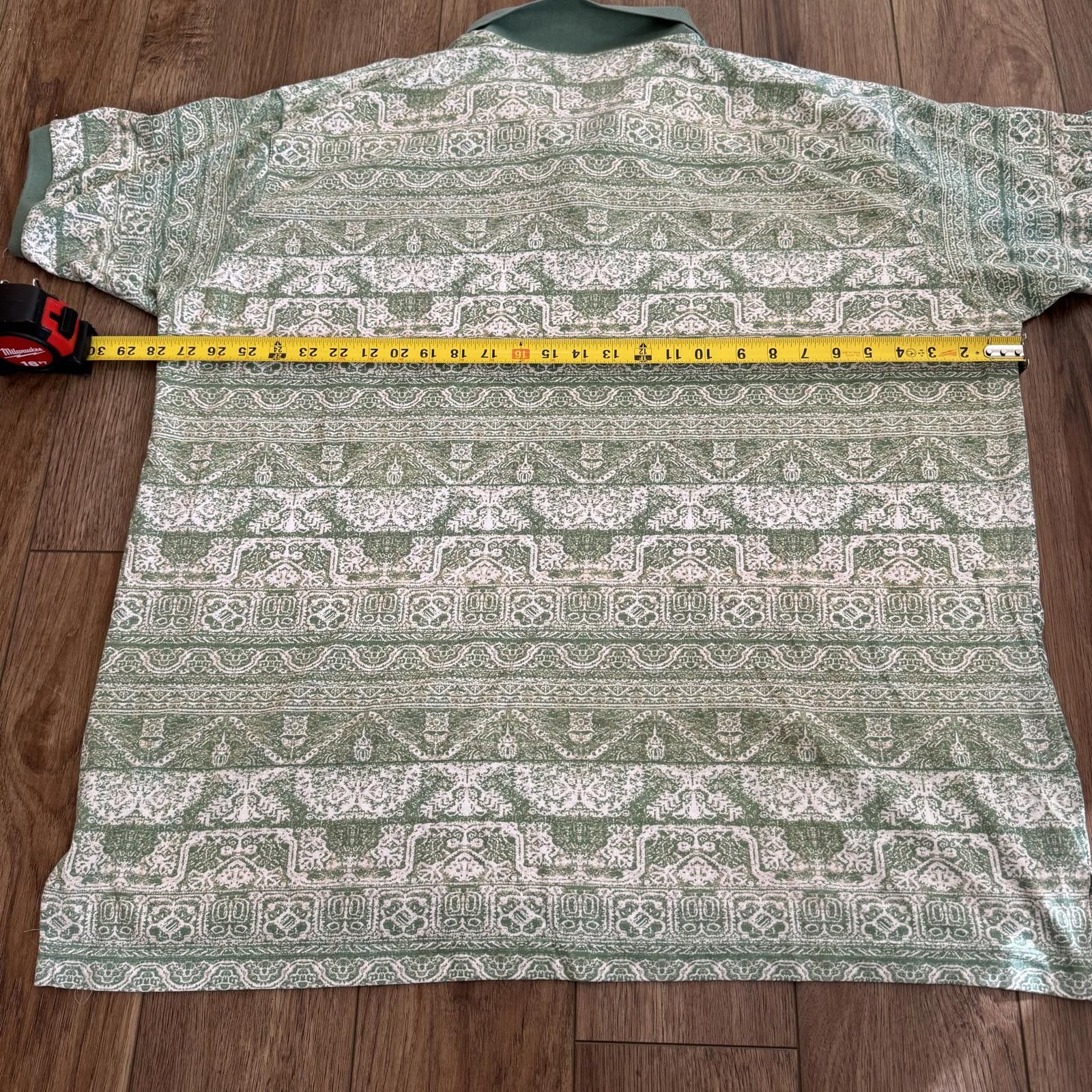 David Taylor Vintage 90s David Taylor Geometric Polo Shirt 3X Size US XXL / EU 58 / 5 - 5 Thumbnail