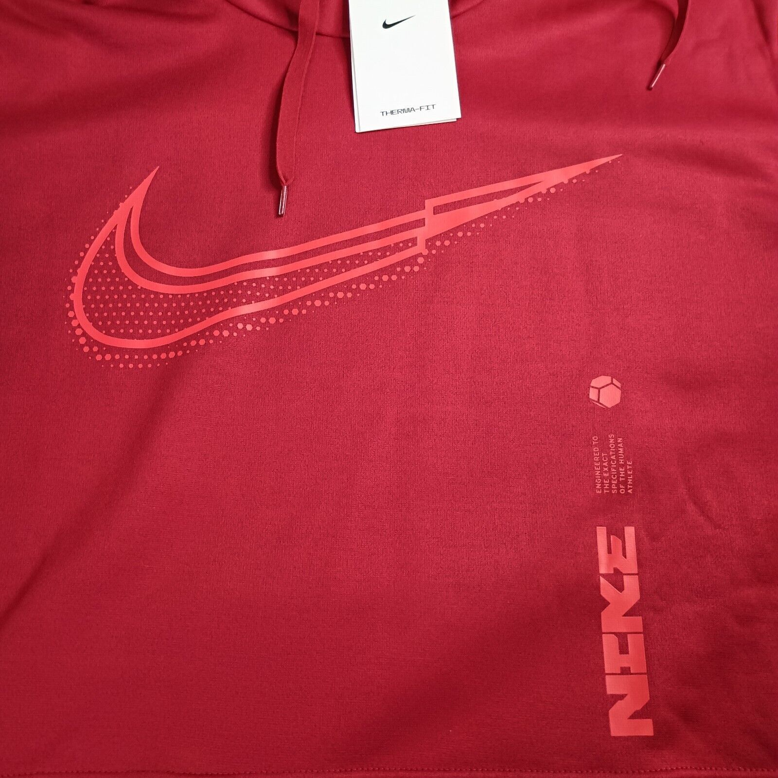 Nike Nike Therma-Fit Hoodie Men's 2XL XXL Red Swoosh Training Size US XXL / EU 58 / 5 - 4 Thumbnail