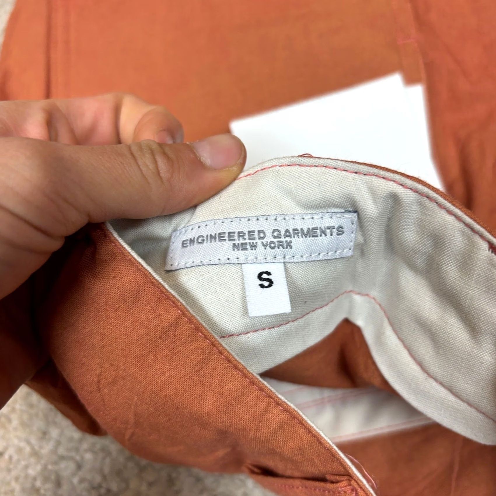 Engineered Garments Engineered Garments Fatigue Chino 9" Shorts Men's S Orange Minimalist Size US 29 - 4 Thumbnail