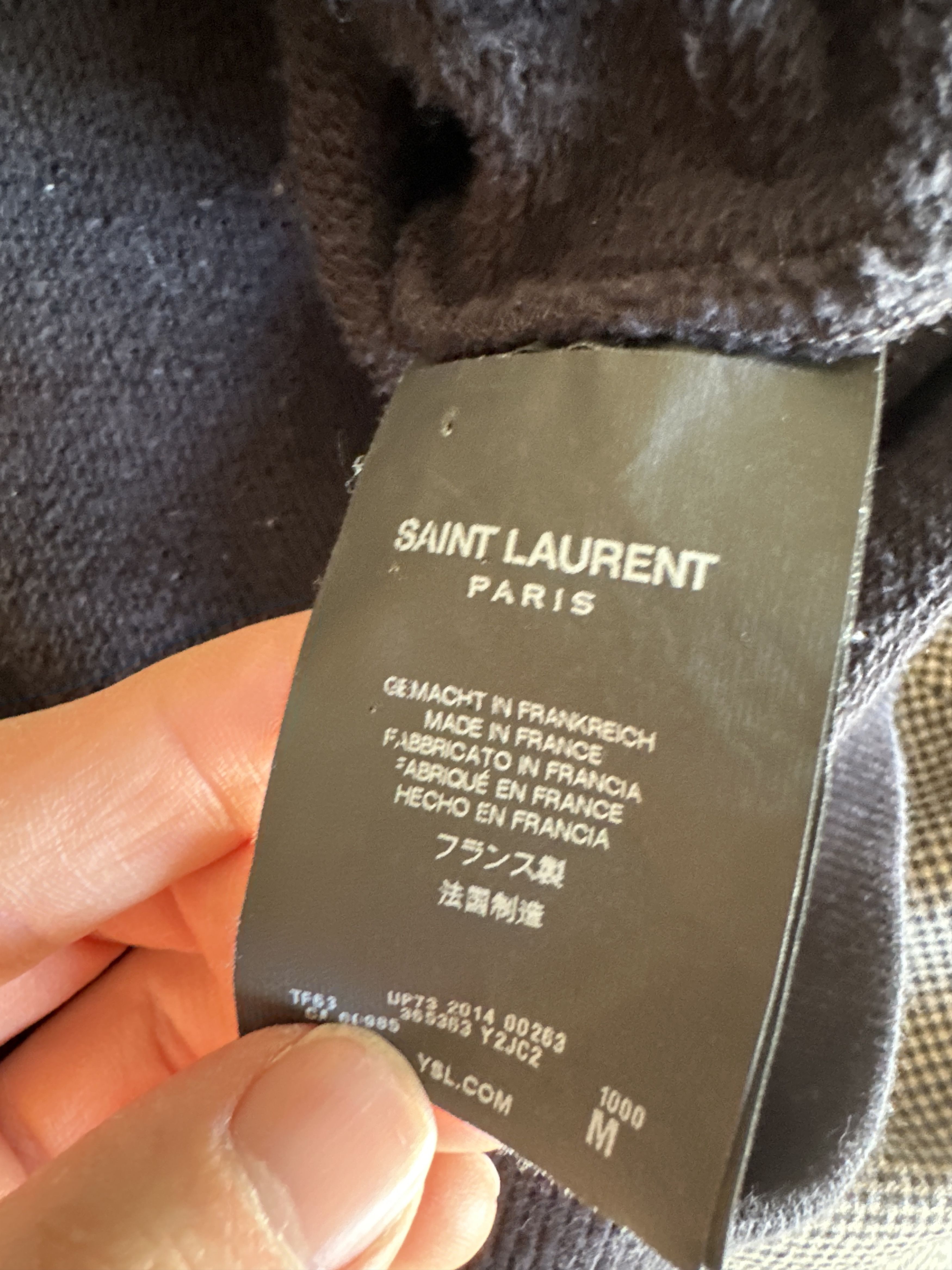 Hedi Slimane Hedi Slimane Saint Laurent Oversized Zip Hoodie Size US S / EU 44-46 / 1 - 5 Thumbnail