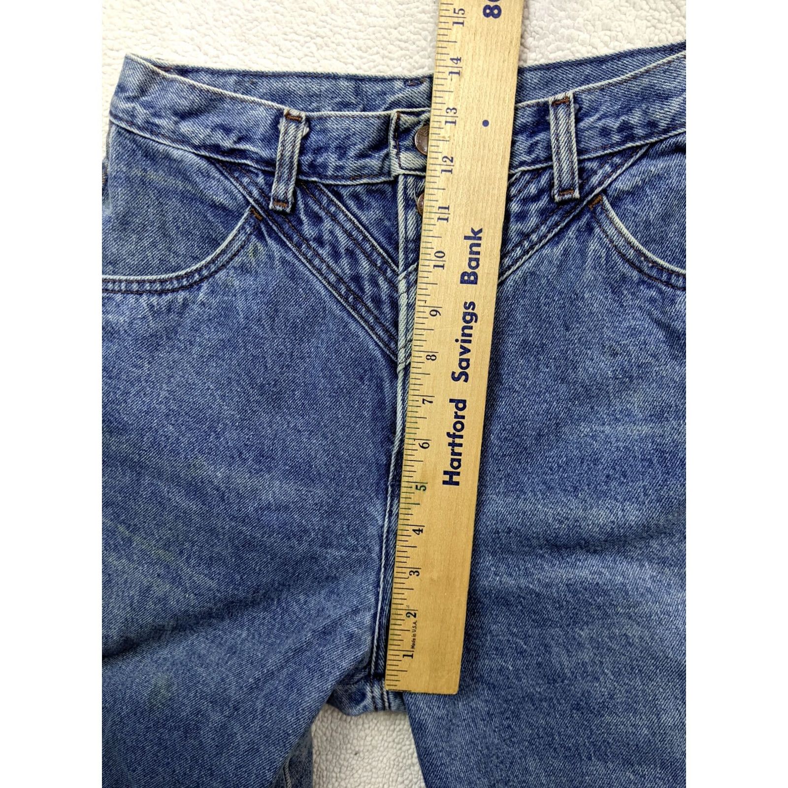 Vintage Vtg Rockies Women Jeans Tall 12T High Rise Tapered Mid Wash Blue Denim Mom Fit Womens Size 27" / US 4 / IT 40 - 5 Thumbnail