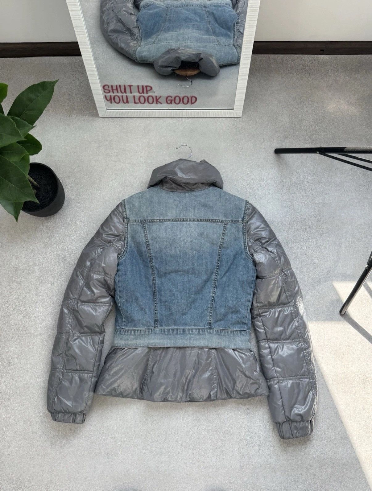Miss Sixty Vintage Miss Sixty Y2K Rare Down Puffer Denim Woman’s Jacket Size S / US 4 / IT 40 - 4 Thumbnail