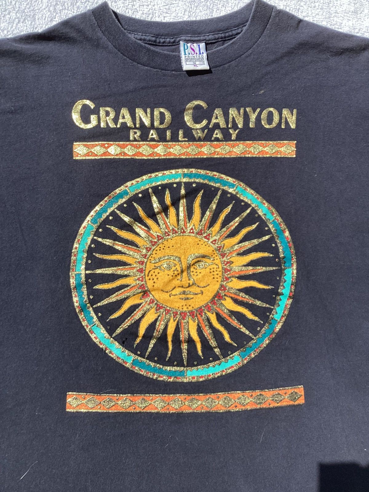 Vintage Vtg 90s Grand Canyon railway single stitch size XL T-shirt Size US XL / EU 56 / 4 - 3 Thumbnail