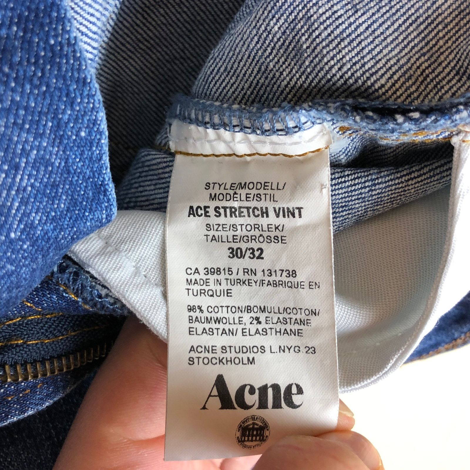 Acne Studios Acne Studios Ace Stretch Vint Jeans Size US 30 / EU 46 - 7 Thumbnail