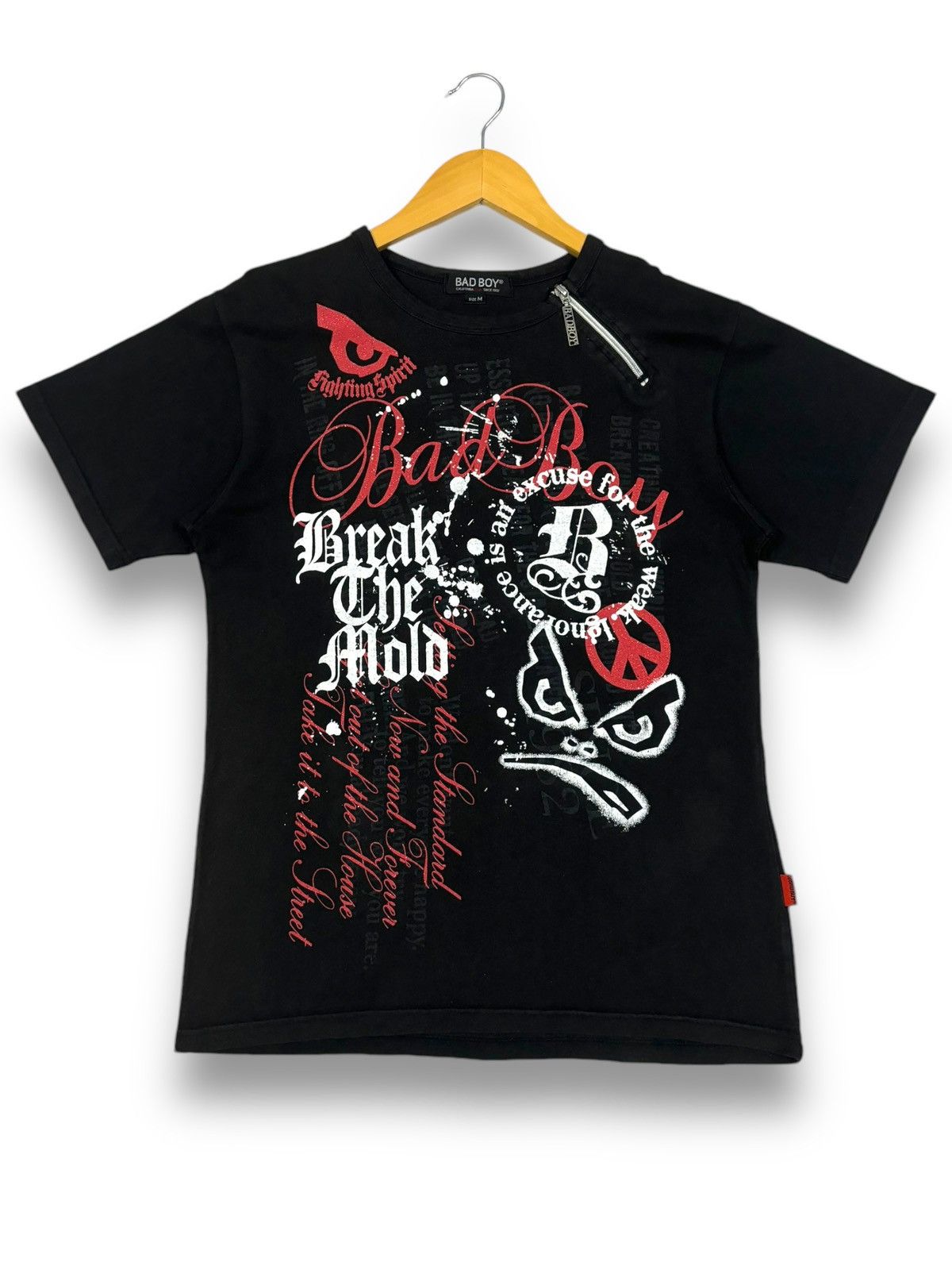 Le Grande Bleu (L.G.B.) Vintage Badboy Poem Printed Bondage Punk Style T-shirt Size US S / EU 44-46 / 1 - 1 Thumbnail