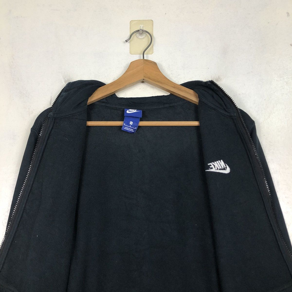 Nike 📌Rich Black Zipper Hoodie Jacket Nike Small Pony Size US M / EU 48-50 / 2 - 17 Thumbnail