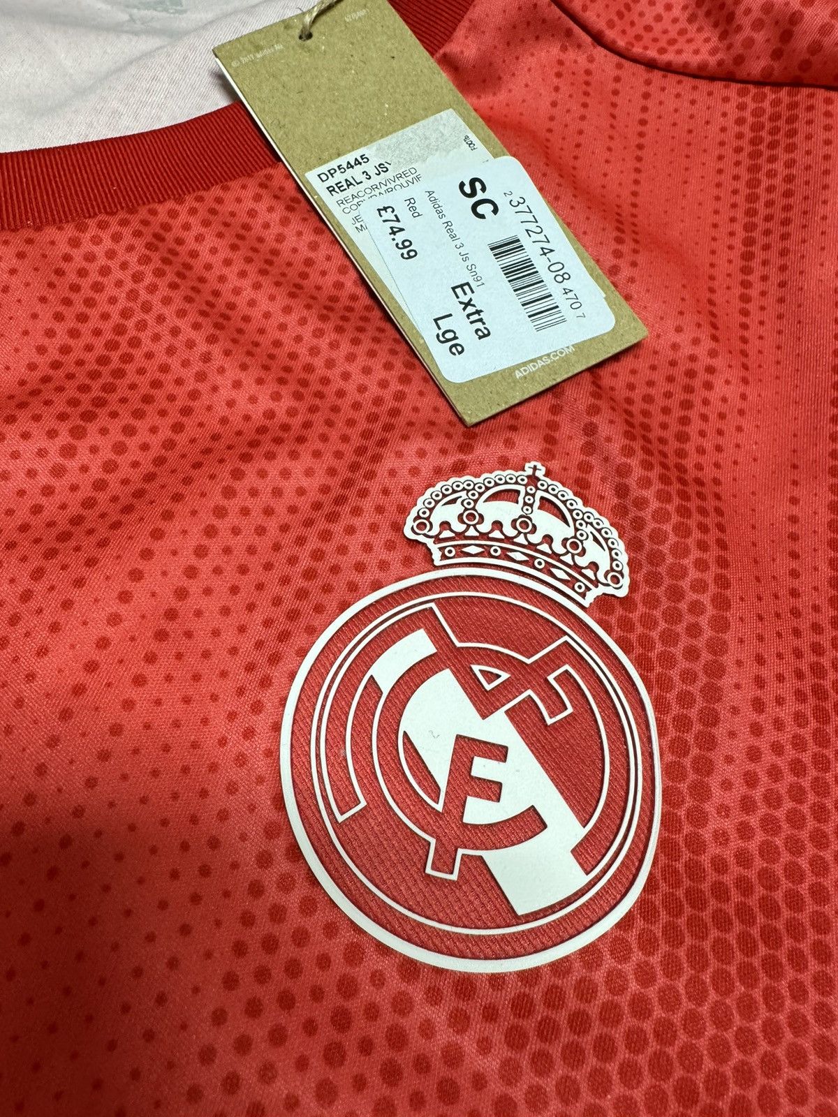 Adidas Real Madrid 18/19 third away shirt (Bnwt) Size US XL / EU 56 / 4 - 4 Thumbnail