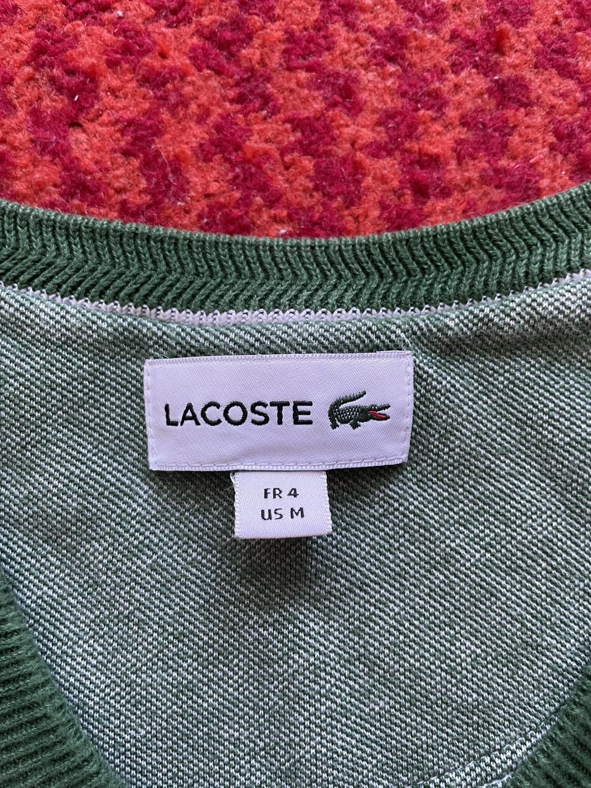 Lacoste Lacoste V-neck jumper Size US M / EU 48-50 / 2 - 5 Thumbnail