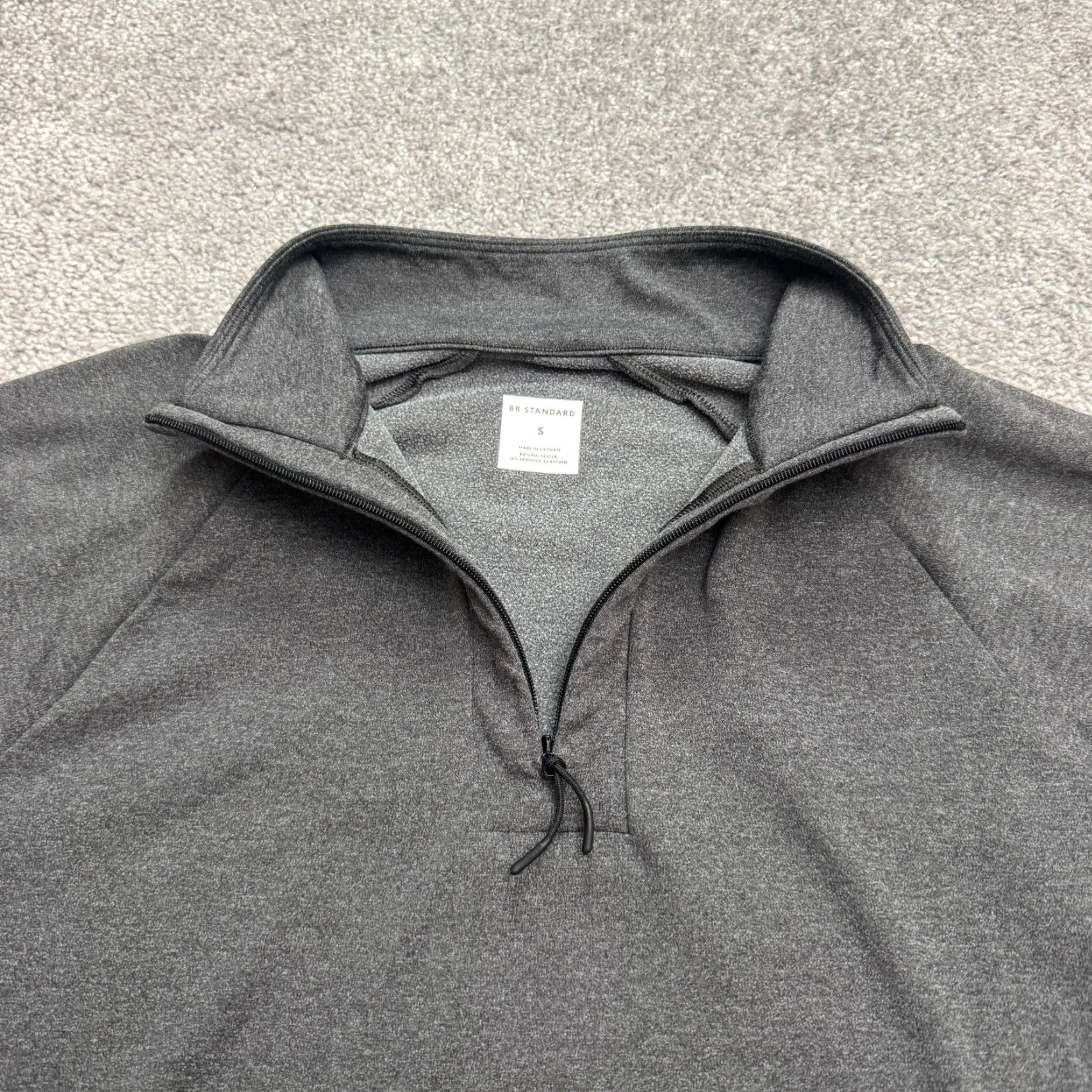 Vintage BR Standard 1/4 Zip Pullover Performance Shirt Men Small Gray Long Sleeve Active Shirt Size US M / EU 48-50 / 2 - 3 Thumbnail