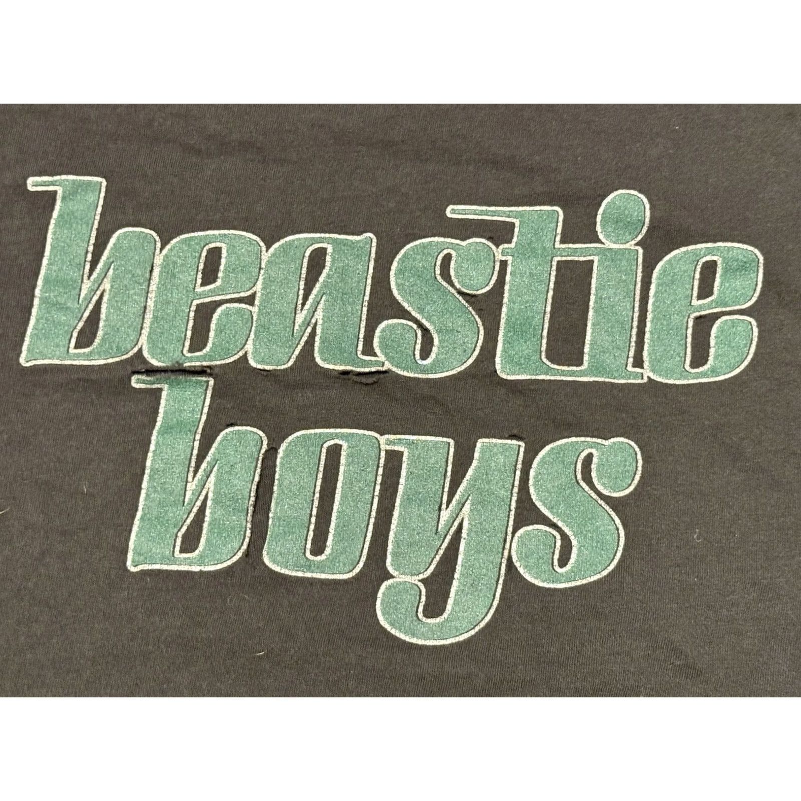 Thrasher VINTAGE Winterland Beastie Boys Cropped Chopped Thrashed T-Shirt XL Black 90s Hip Hop Rap Band NY Punk MCA Mike D Ad-Rock Size US XL / EU 56 / 4 - 4 Thumbnail