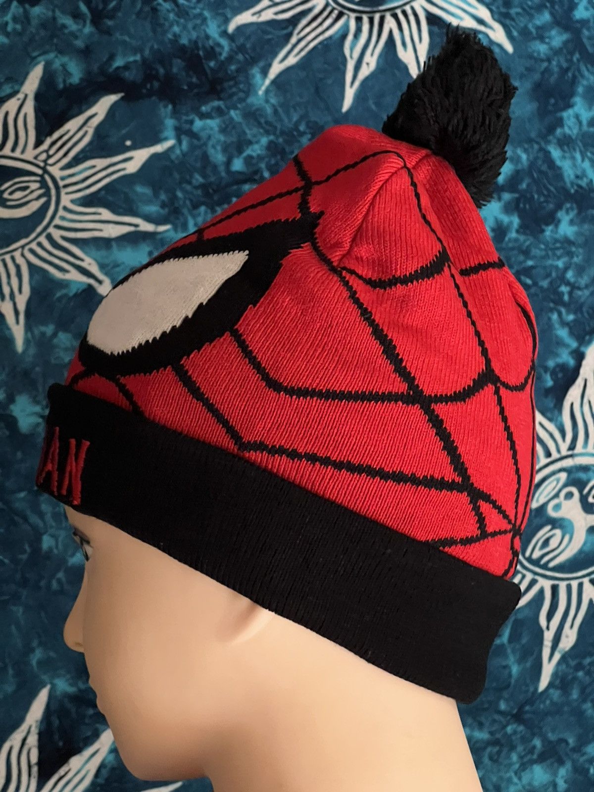 Hat Club Y2K Spider Man Hat beanie Big Logo Size ONE SIZE - 13 Thumbnail