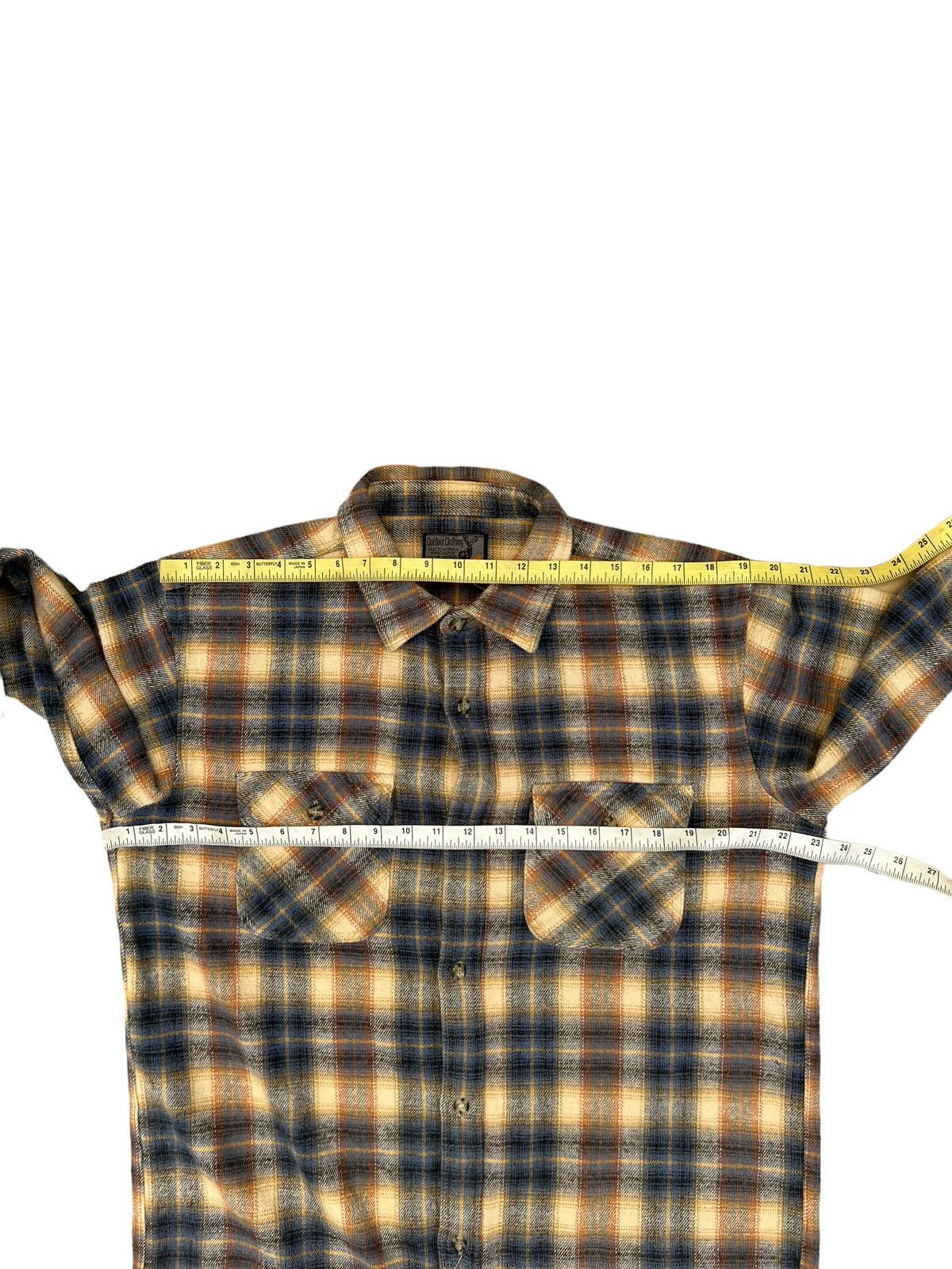 Edwin Vintage 90s Edwin Japan Double Pocket Thick Flannel Shirt Size US L / EU 52-54 / 3 - 3 Thumbnail
