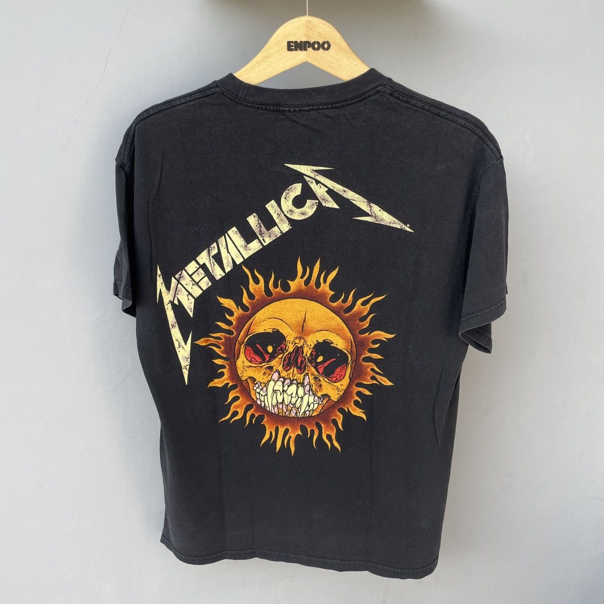Giant Vintage 1994 Metallica Pushead Flaming Vampire Skull Tee Size US L / EU 52-54 / 3 - 6 Thumbnail
