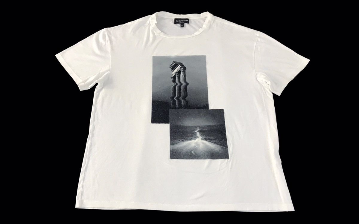 Emporio Armani Italian Brand Big Graphic Screen Printed Tee