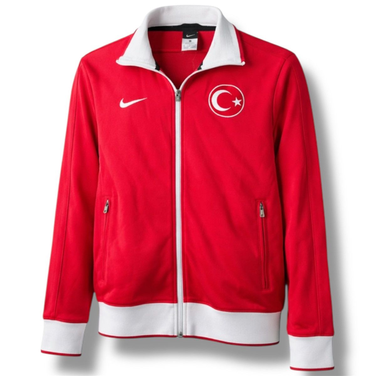Nike TURKEY TEAM 2010/11 TRAINING NIKE SOCCER FOOTBALL ZIP JACKET Size US M / EU 48-50 / 2 - 1 Thumbnail