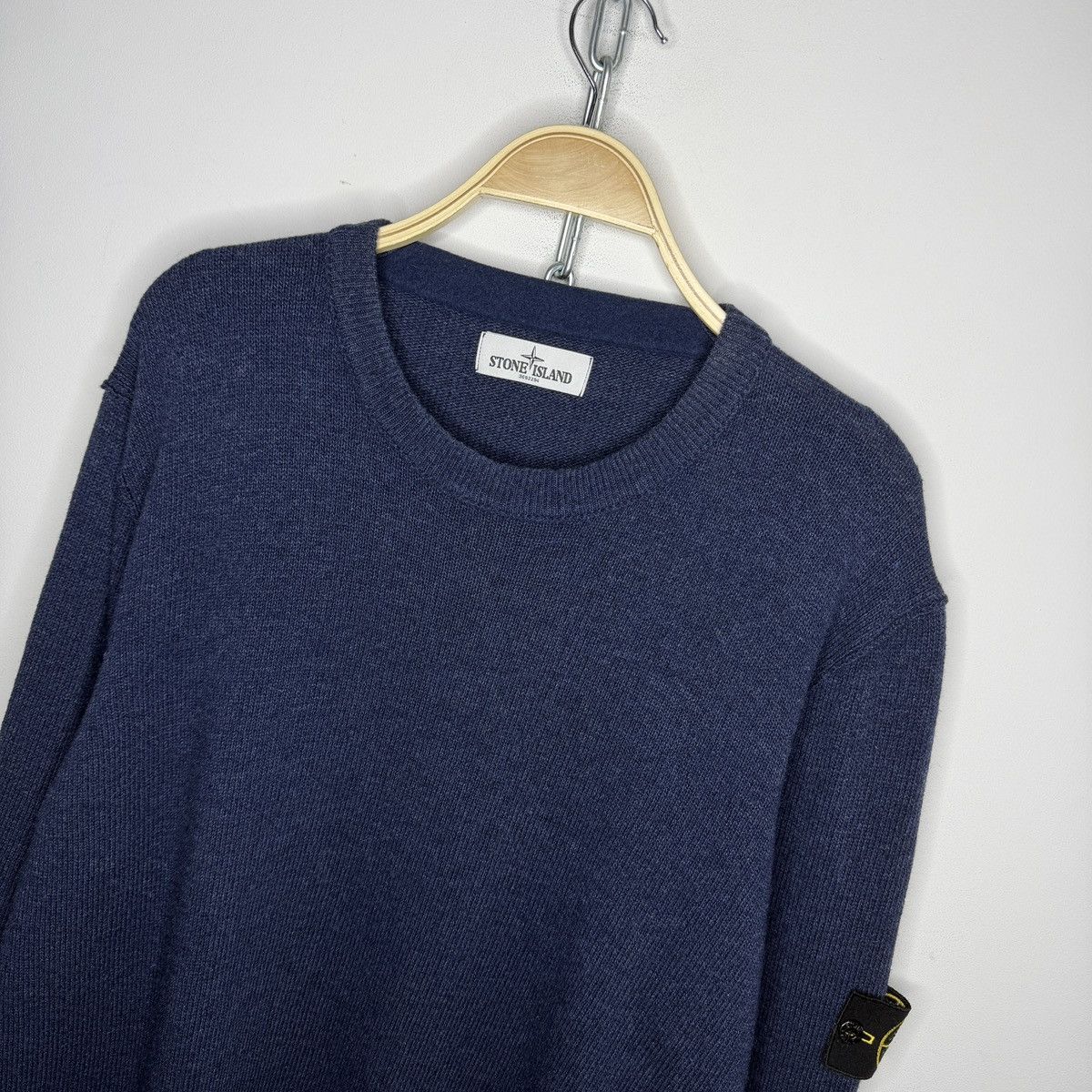 Stone Island Stone Island Sweater Knit Jumper Wool Navy Size US XXL / EU 58 / 5 - 4 Thumbnail