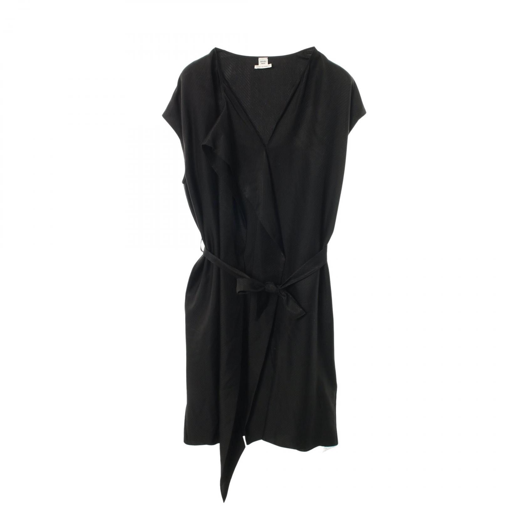 Hermes Hermes Hermes Lavalliere Neck Dress Silk Dress 40 Textile Dresses DUTY FREE for USA Size ONE SIZE - 1 Thumbnail