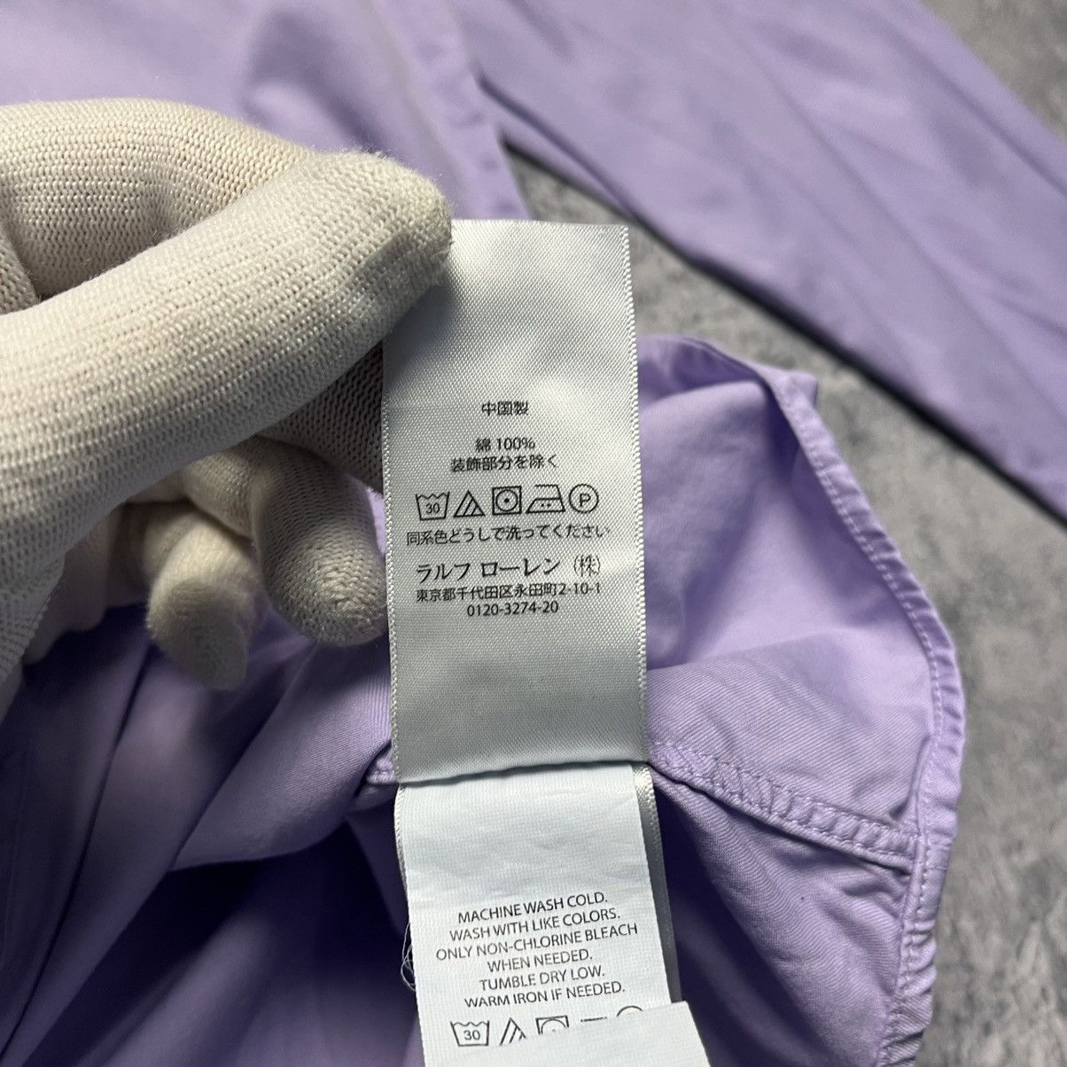 Ralph Lauren × Vintage Ralph Lauren Purple Shirt Button Down Long Sleeve Luxury Size US M / EU 48-50 / 2 - 7 Thumbnail
