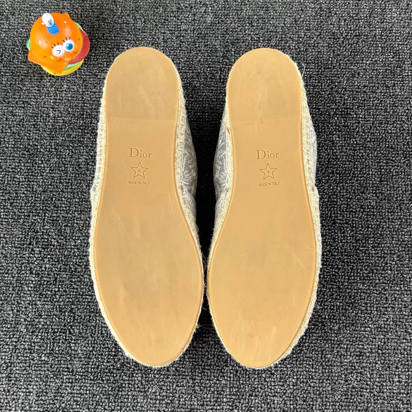 Dior Dior Oblique Straw Fisherman Shoe Women's 36.5 Size US 6 / IT 36 - 6 Thumbnail