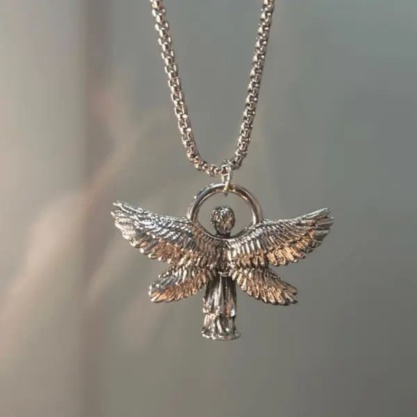 Jewelry Angel Necklace Punk Chain Size ONE SIZE - 3 Thumbnail