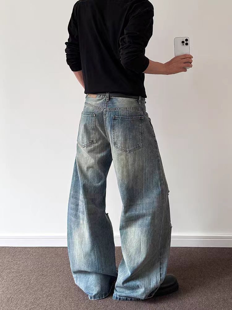 Vintage Vintage Bamboo Pattern Ripped Micro Flare Machete Jeans Size US 34 / EU 50 - 4 Thumbnail