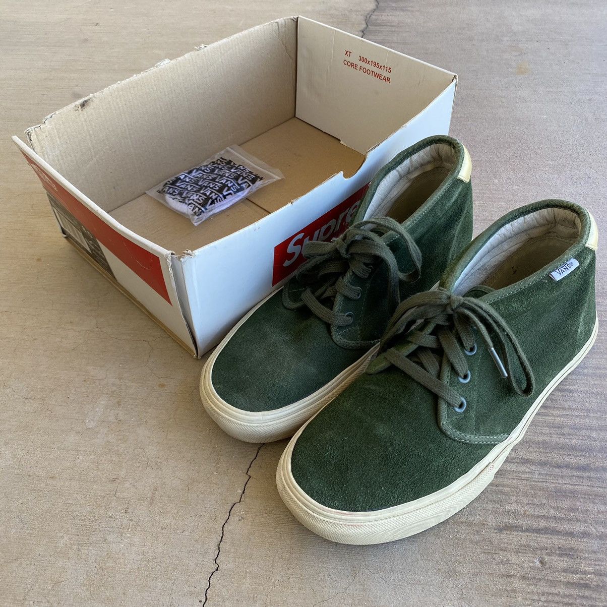 Supreme Supreme Vans Shoes Chukka 69 Metallic Green Gold 2012 | Grailed