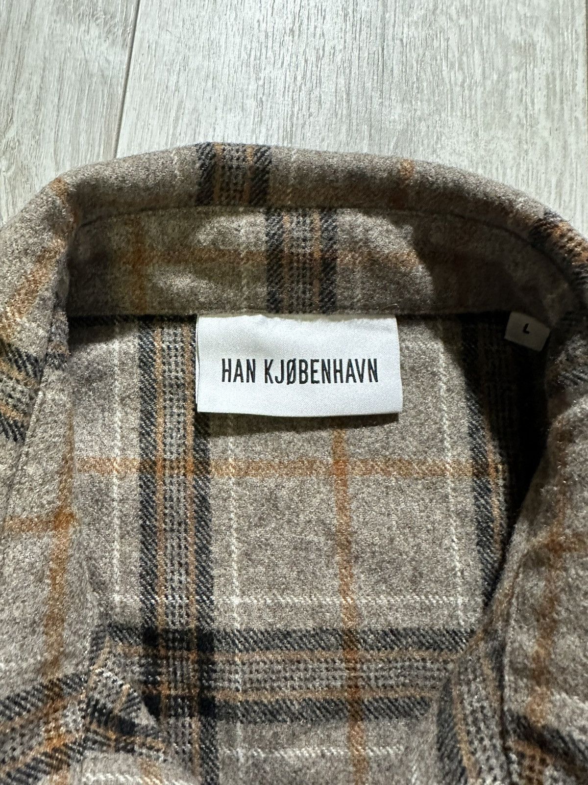 Han Kjobenhavn Wool Shirt Han Kjobenhavn army Size US L / EU 52-54 / 3 - 8 Thumbnail