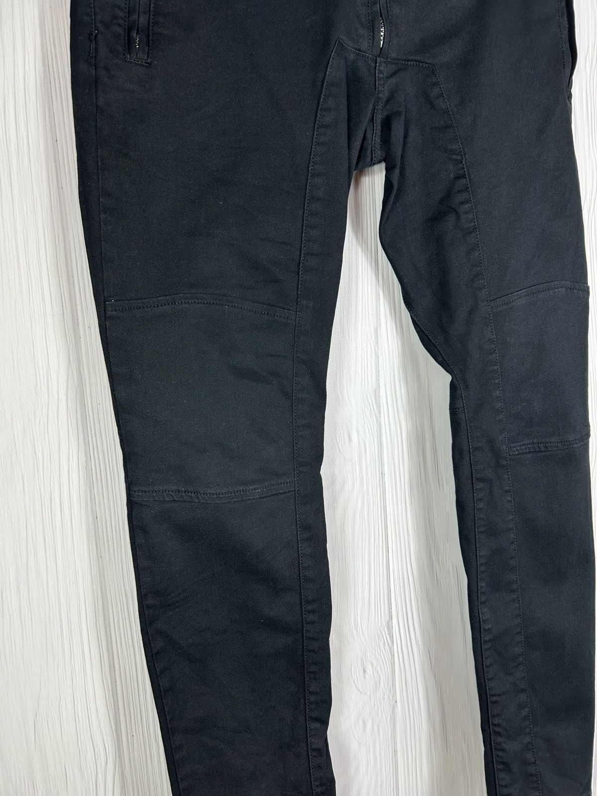 Dsquared2 DSQUARED2 Black Slim Jean Size 50 Biker Style Zip Details Size US 34 / EU 50 - 6 Thumbnail