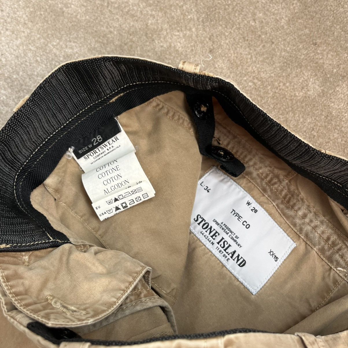 Stone Island ✱ Vintage Stone Island Cargo Zip Trousers Size US 28 / EU 44 - 7 Thumbnail