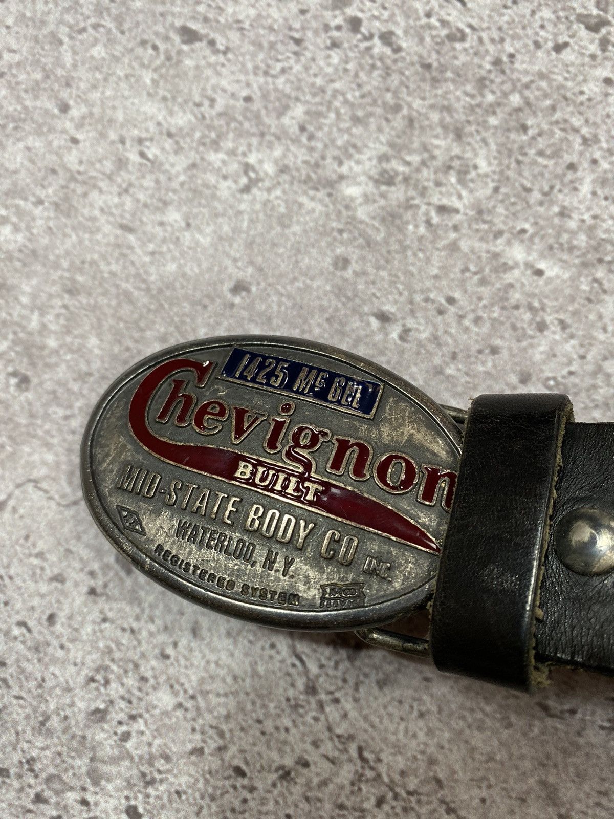 Chevignon × Vintage Vintage CHAVIGNON USA leather belt Size 32 - 3 Thumbnail