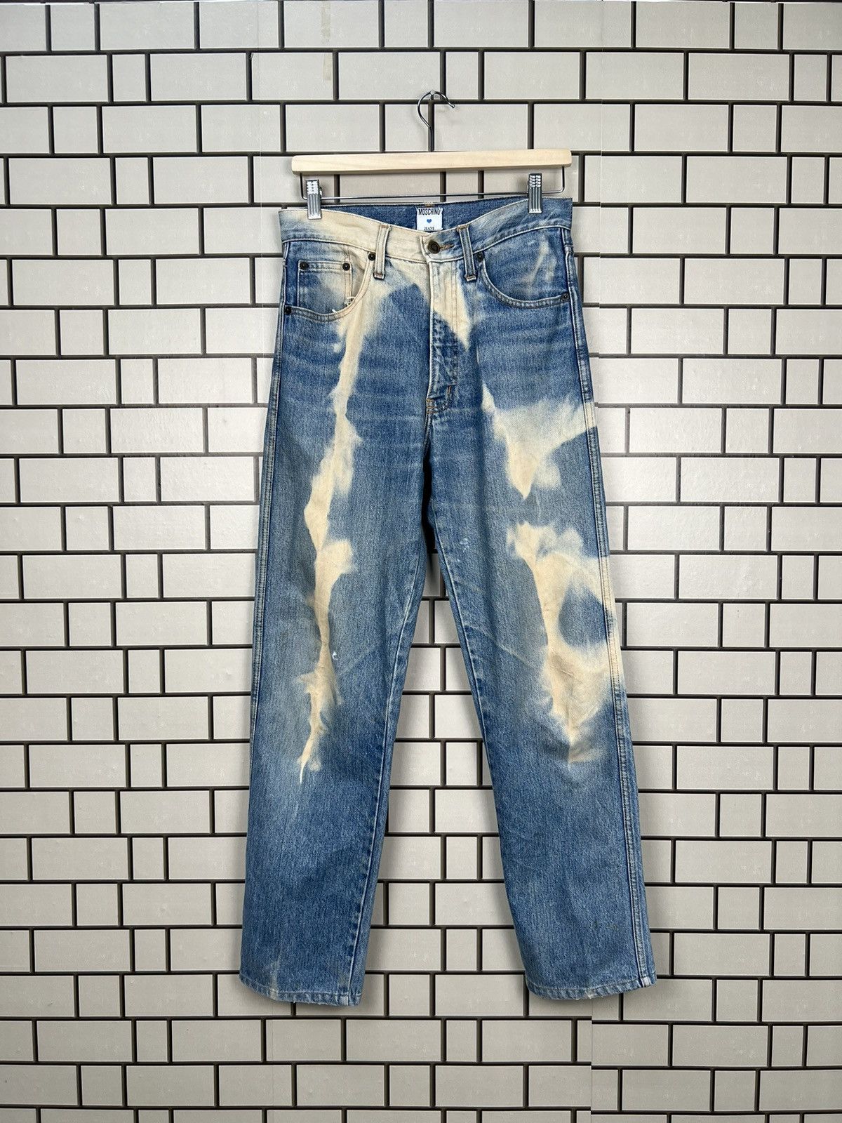 Moschino × Vintage Moschino Acid Wash Vintage Jeans Pants Size US 30 / EU 46 - 1 Thumbnail