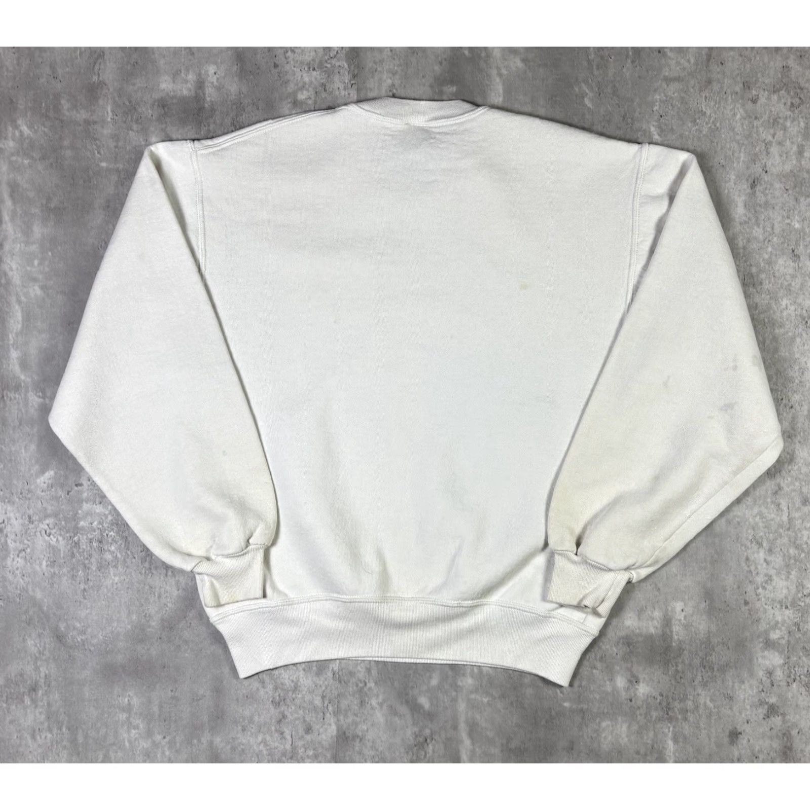 Russell Athletic VINTAGE Russell Athletic Sweatshirt Long Beach Island Sunset 90s Graphic Print Mermaid White M Mens Size US M / EU 48-50 / 2 - 2 Thumbnail