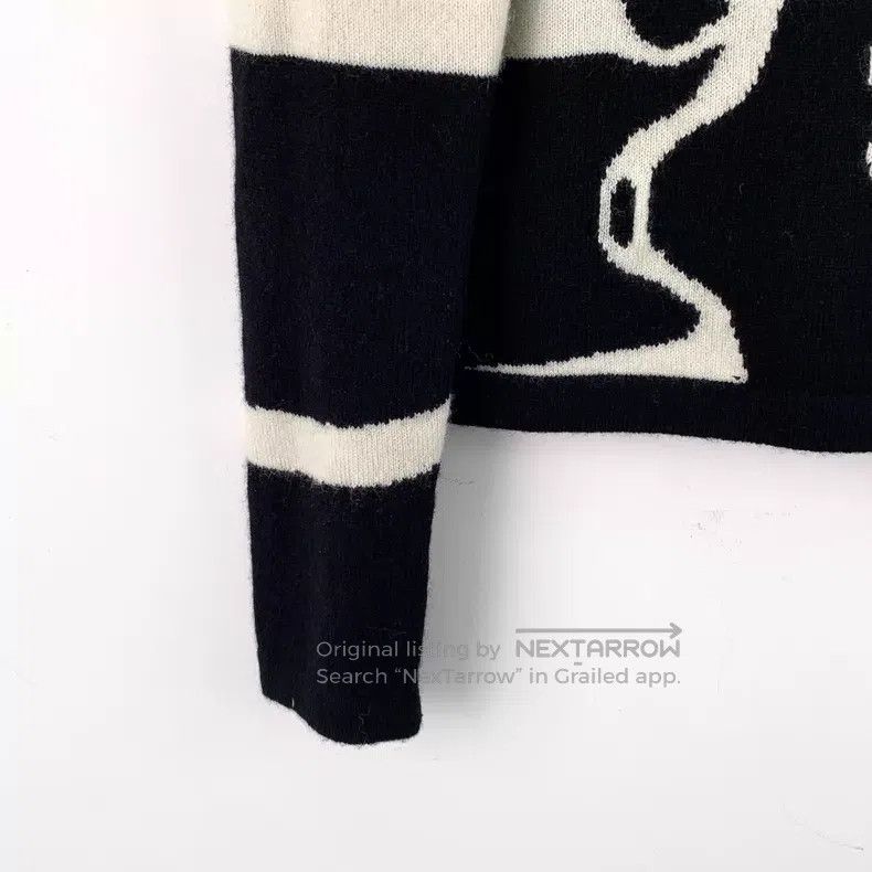Hermes Hermes Black goat cashmere ribbed round neck long sleeve k Size XXS / US 00 / IT 34 - 4 Thumbnail