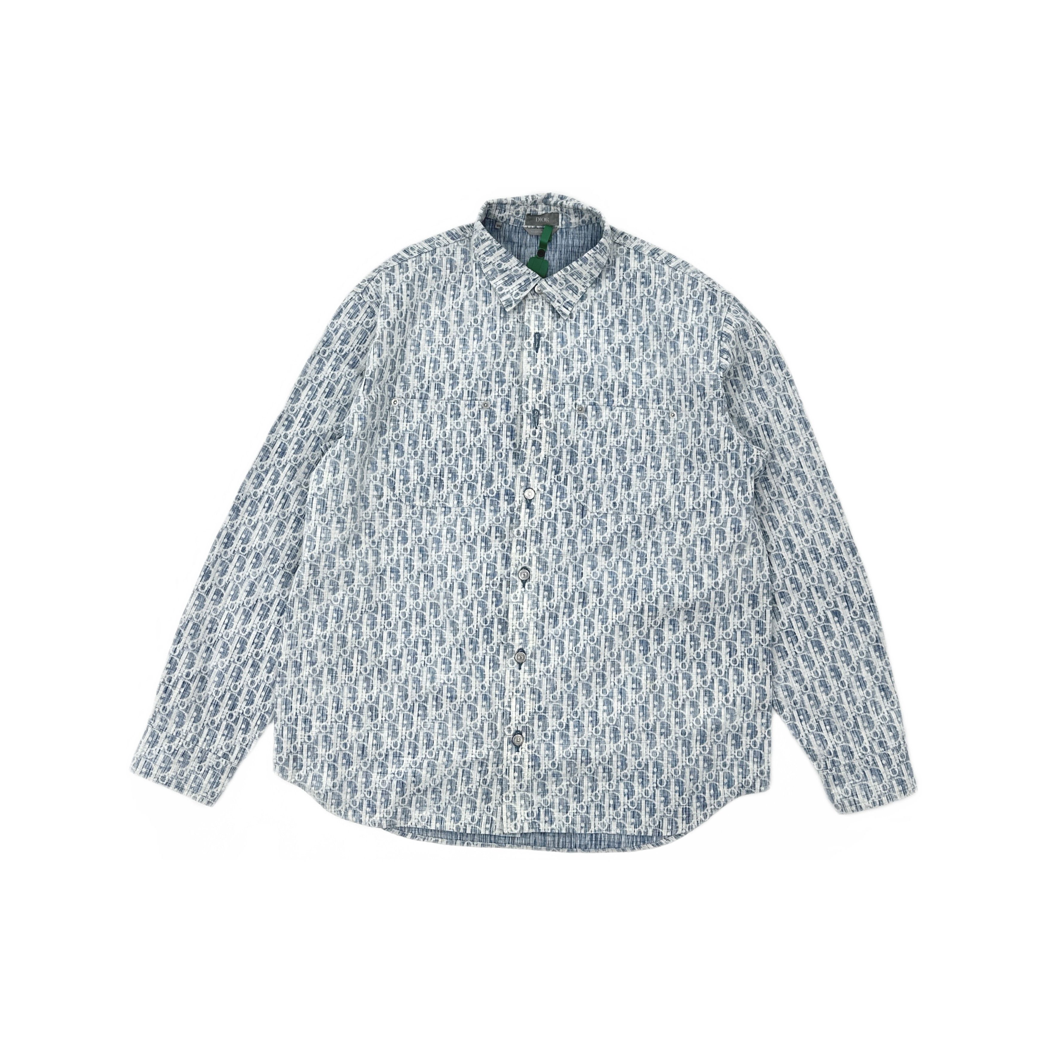 Dior × Hedi Slimane Dior Homme 2004 SS04 Strip Western Denim Shirt