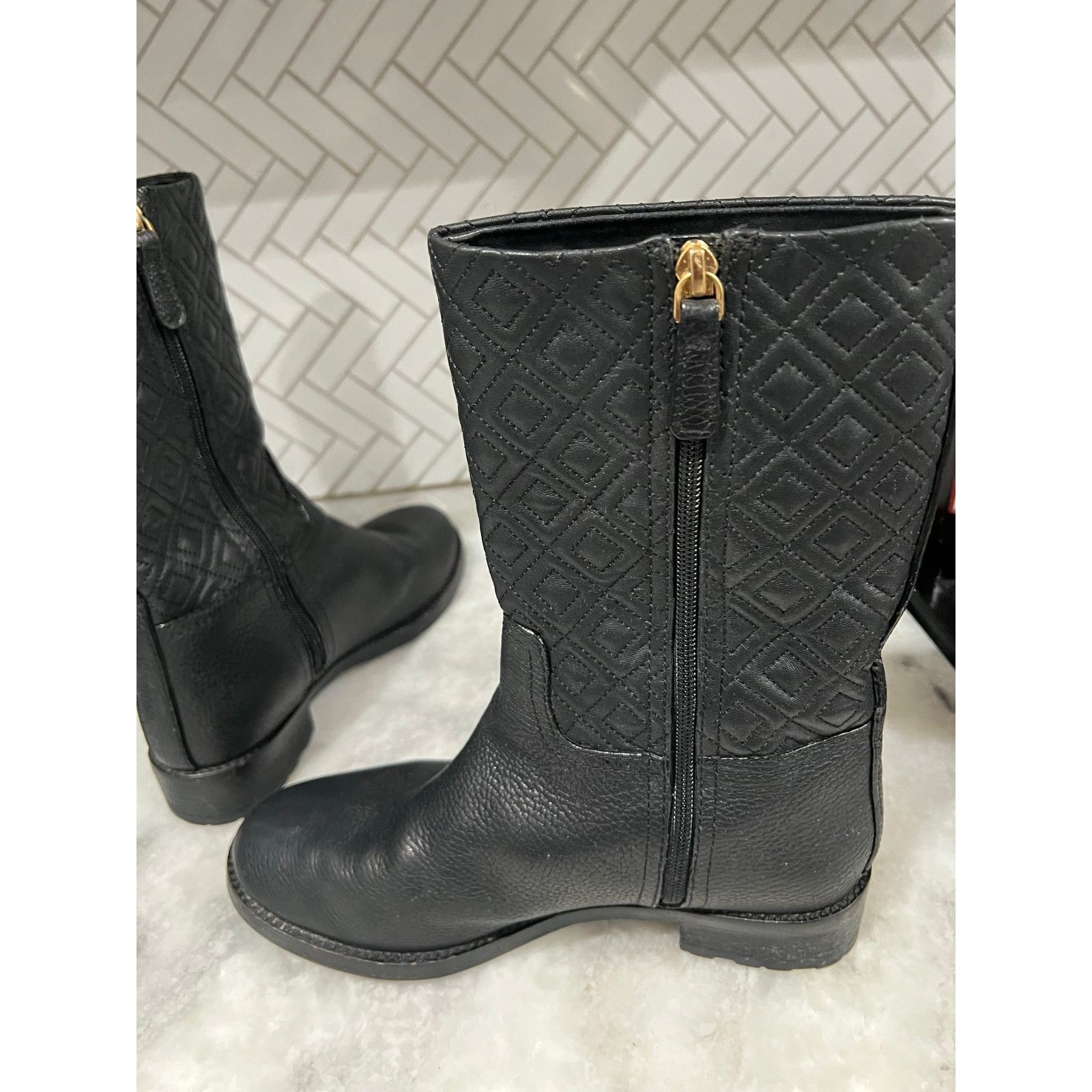 Tory Burch Tory Burch Marion Quilted Short Boots Women’s Size 9M Size US 9 / IT 39 - 4 Thumbnail