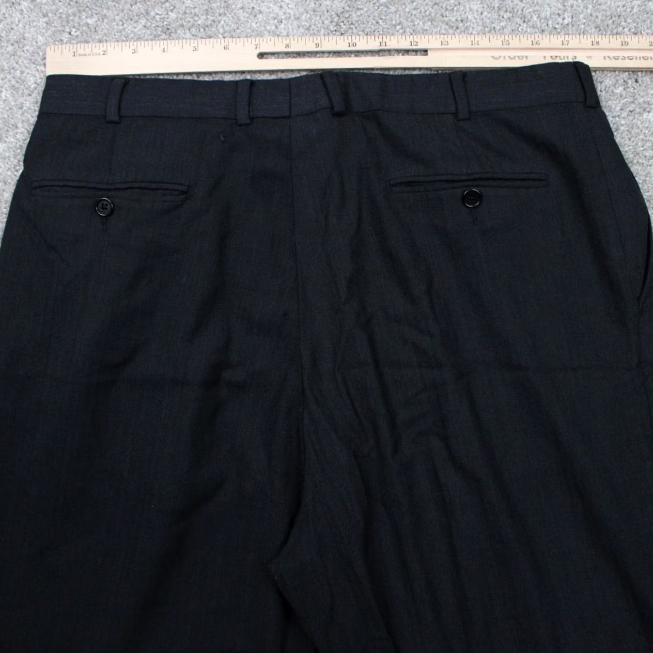 Brooks Brothers Brooks Brothers Dress Pants Mens 40x31 Black Wool Pleated Cuffed Straight Rise 346 Dress Pants Regular Size Type Pants Mens Black Brooks Brothers Size US 40 / EU 56 - 7 Thumbnail