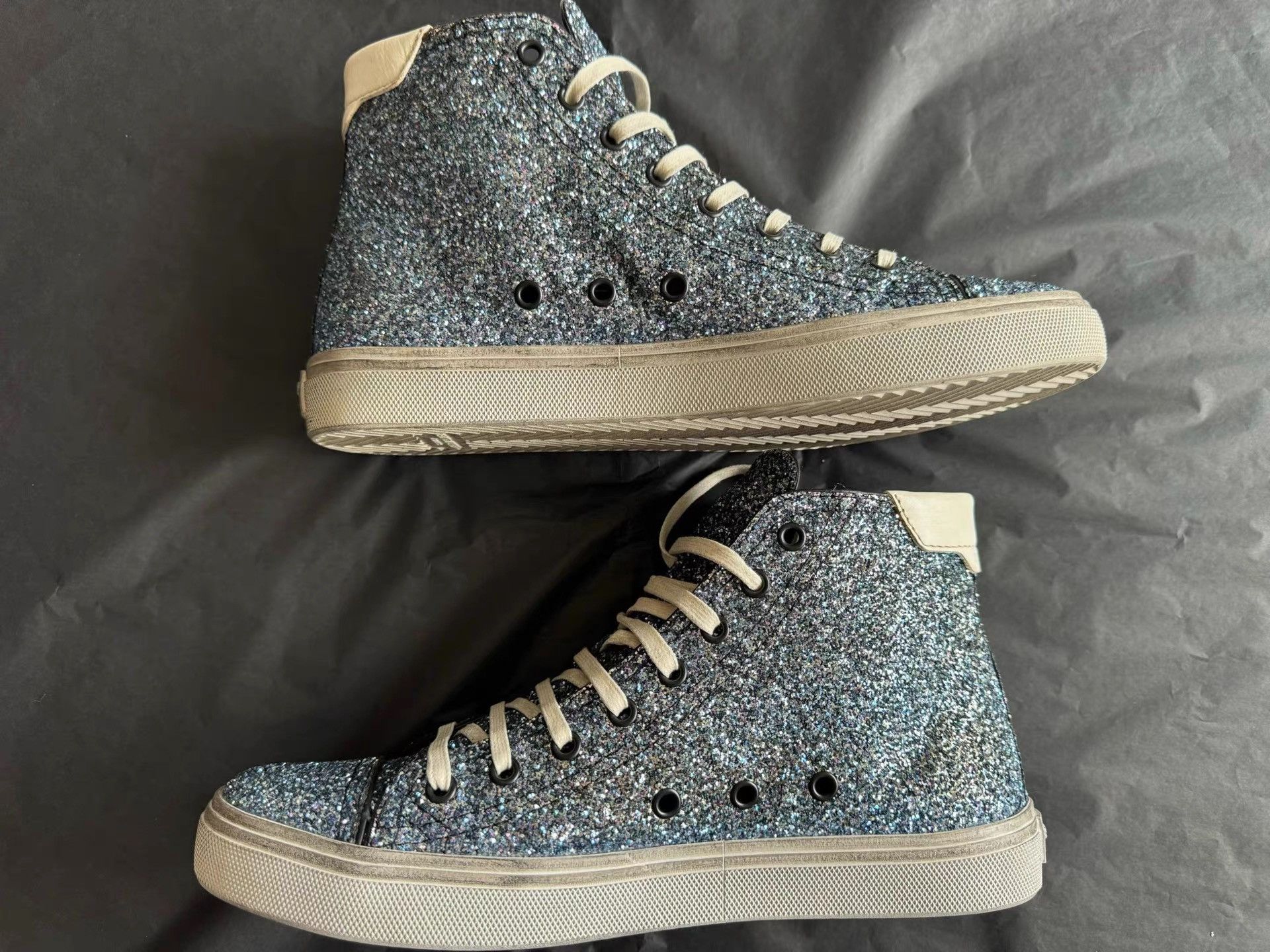 Saint Laurent Paris Saint Laurent Glitter Sneakers K33 Size US 7 / EU 40 - 3 Thumbnail