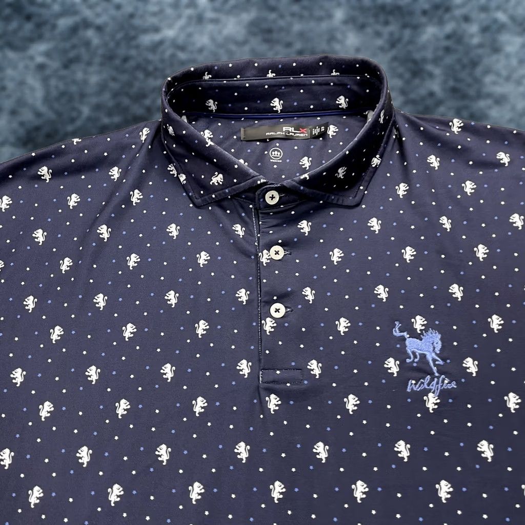 RLX Ralph Lauren RLX Ralph Lauren Polo Shirt Mens XL Blue Golf Abstract Performance Logo Polo Shirt XL Mens Blue RLX Ralph Lauren Polo Golf Abstract Logo Size US XL / EU 56 / 4 - 1 Thumbnail