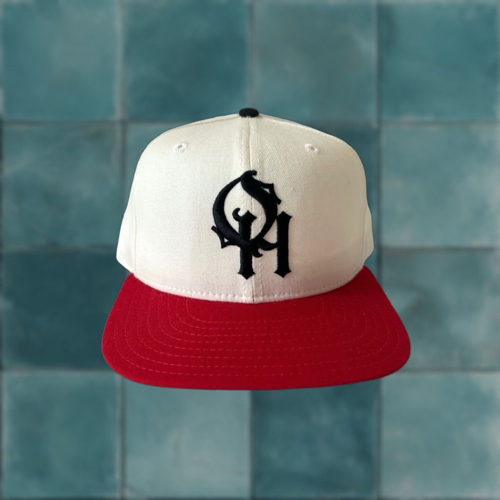 New Era VINTAGE New Era Pro Model Wool Ohio Fitted Hat Cap 7 NOS NWOT USA Men Wool White 90s USA Hats Mens Size ONE SIZE - 1 Thumbnail