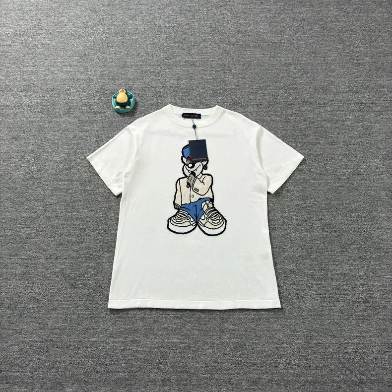 Louis Vuitton Louis Vuitton Rap Little White Wolf Short Sleeve 2504-Nexta Size US S / EU 44-46 / 1 - 1 Thumbnail
