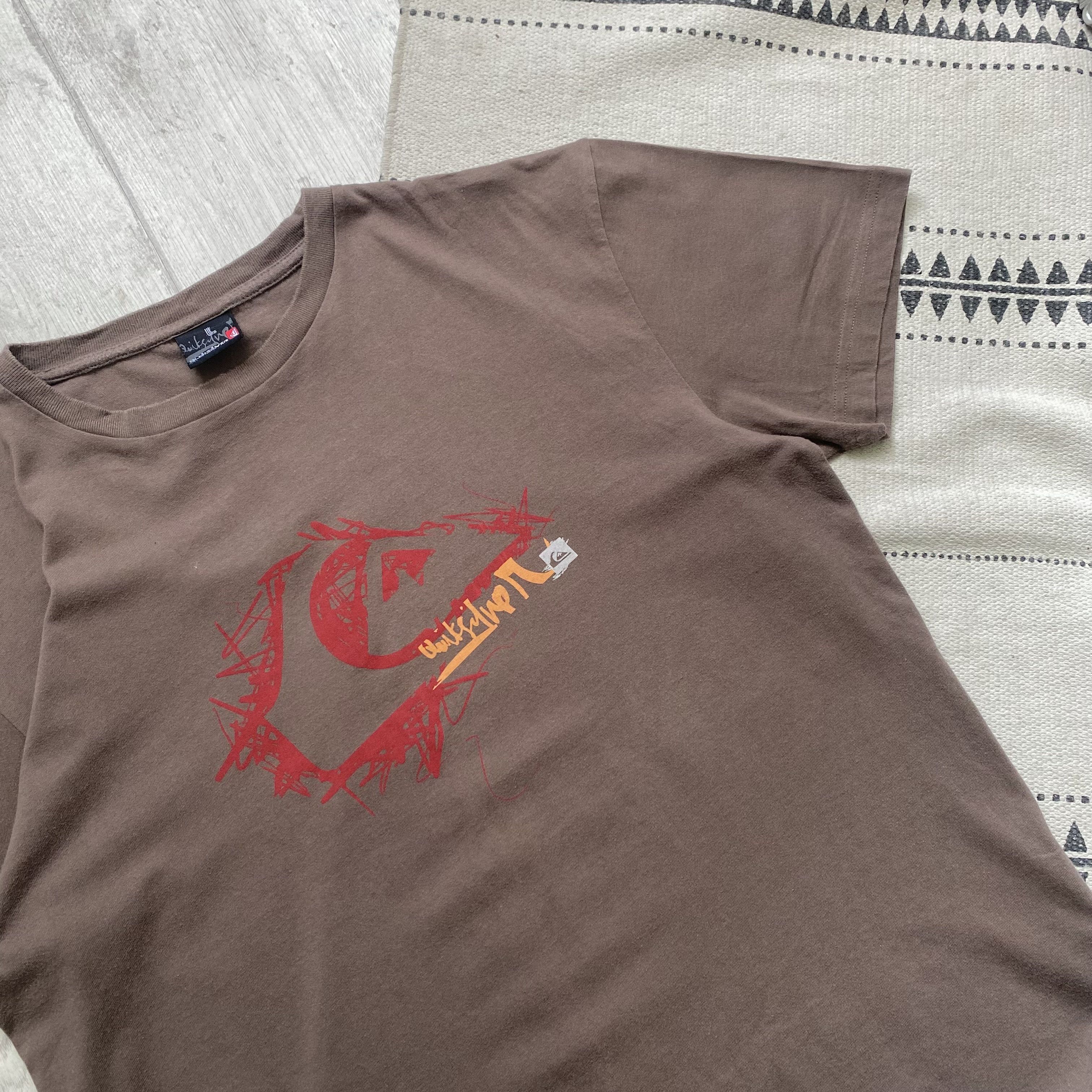 Quiksilver 🏄🏼‍♂️Vintage 2000s Quiksilver Surf Tee Center logo Y2K Size US M / EU 48-50 / 2 - 5 Thumbnail