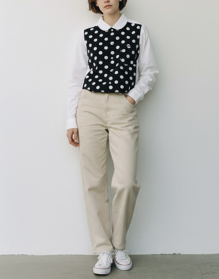 Comme des Garcons Black cdg AD2013 multi pattern polkadot shirt Size US S / EU 44-46 / 1 - 2 Thumbnail
