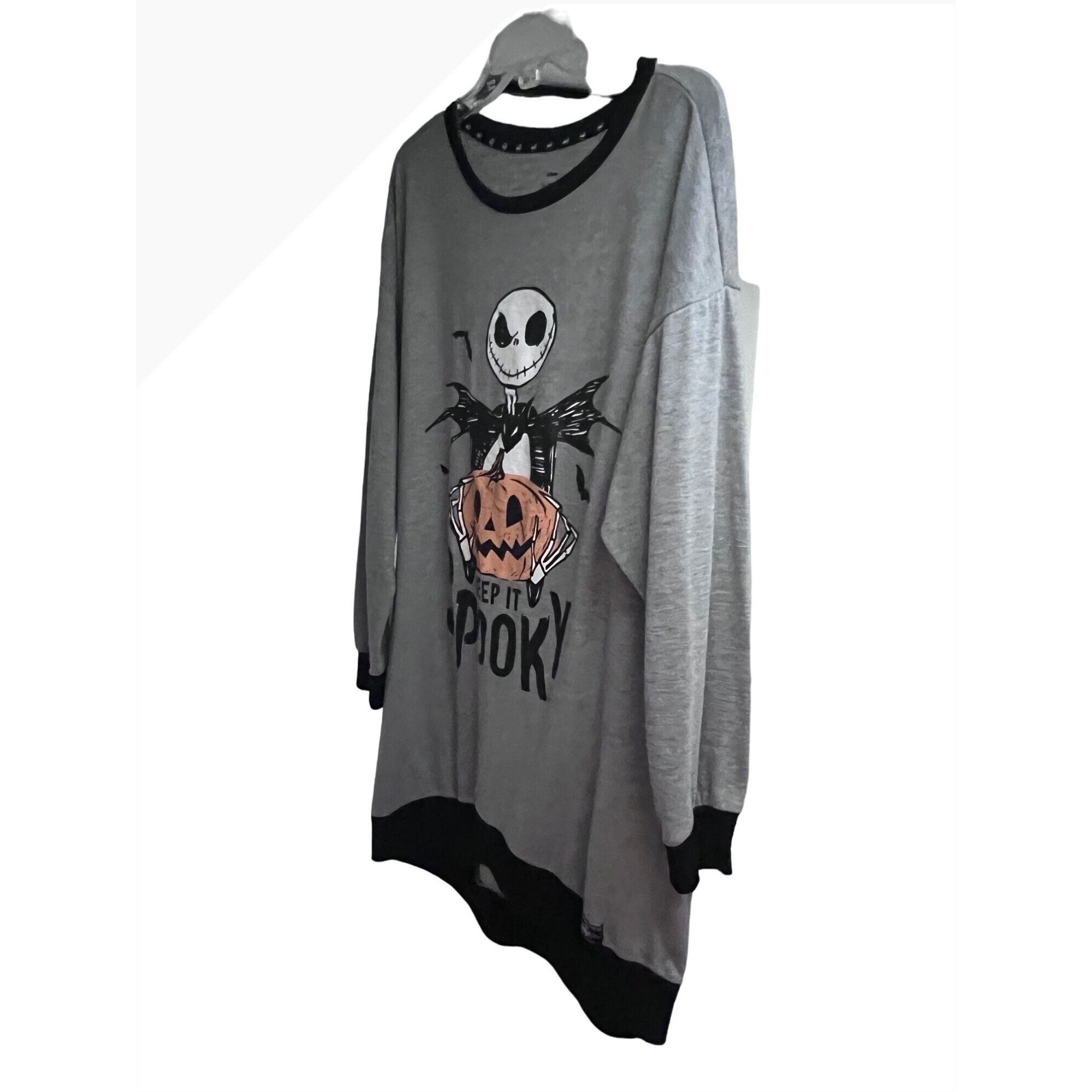 Disney Disney Nightmare Before Christmas Sleep Sweatshirt Pajama Pl Size ONE SIZE - 3 Thumbnail