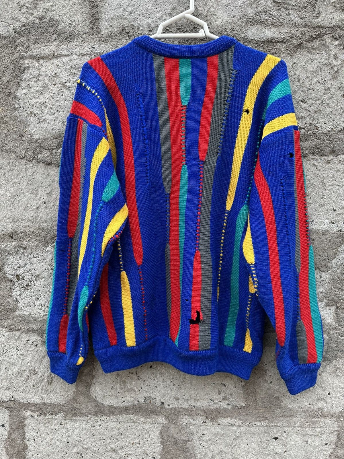 Coogi × Vintage Vintage 90s Coogi Australia Pure Wool Striped Sweater Size US L / EU 52-54 / 3 - 7 Thumbnail