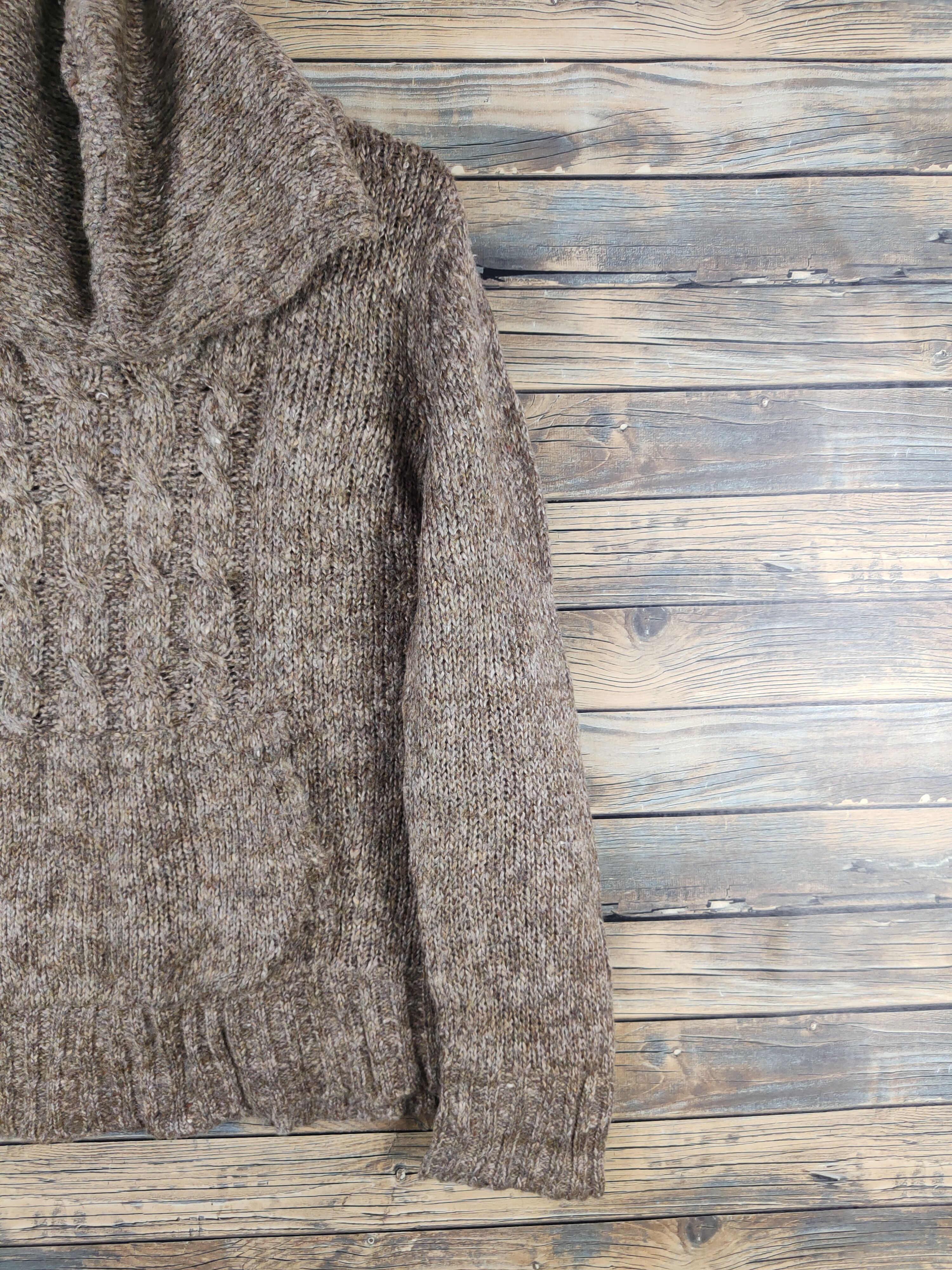 Faded Glory Faded Glory Brown Knitwear Hoodie Sweatshirts #W1477 Size XL / US 12-14 / IT 48-50 - 5 Thumbnail